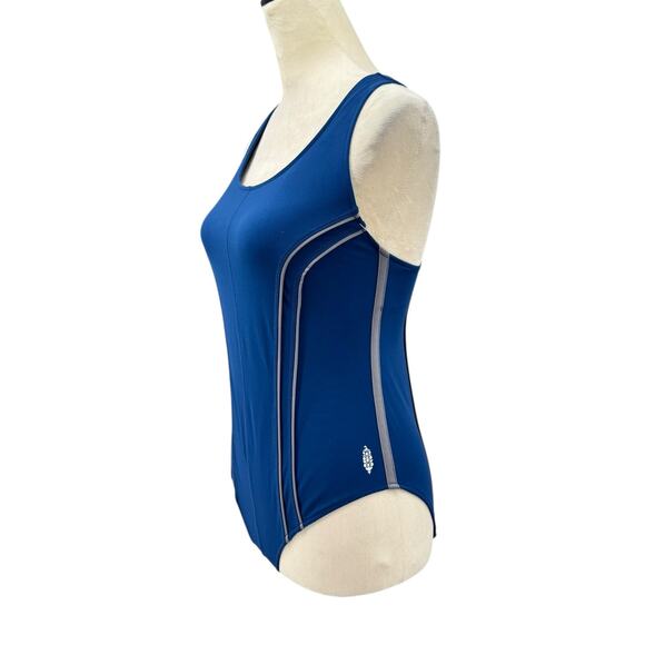 Free People Movement NWT Delta Navy Blue Bodysuit Zip Up Athleisure Swimsuit - Picture 4 of 14
